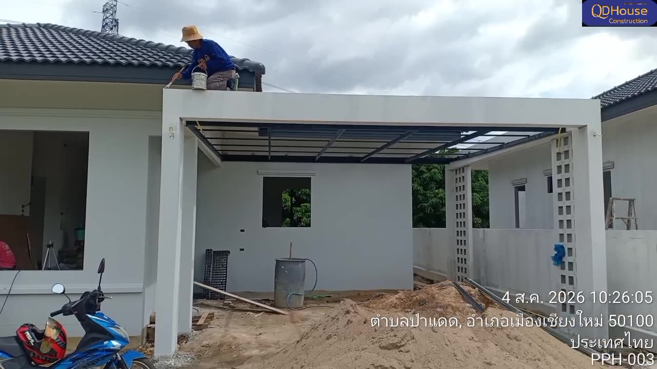 บ้านคุณภูริพัฒน์ โฮม แปลง 003 กำลังดำเนินงานชั้นบน