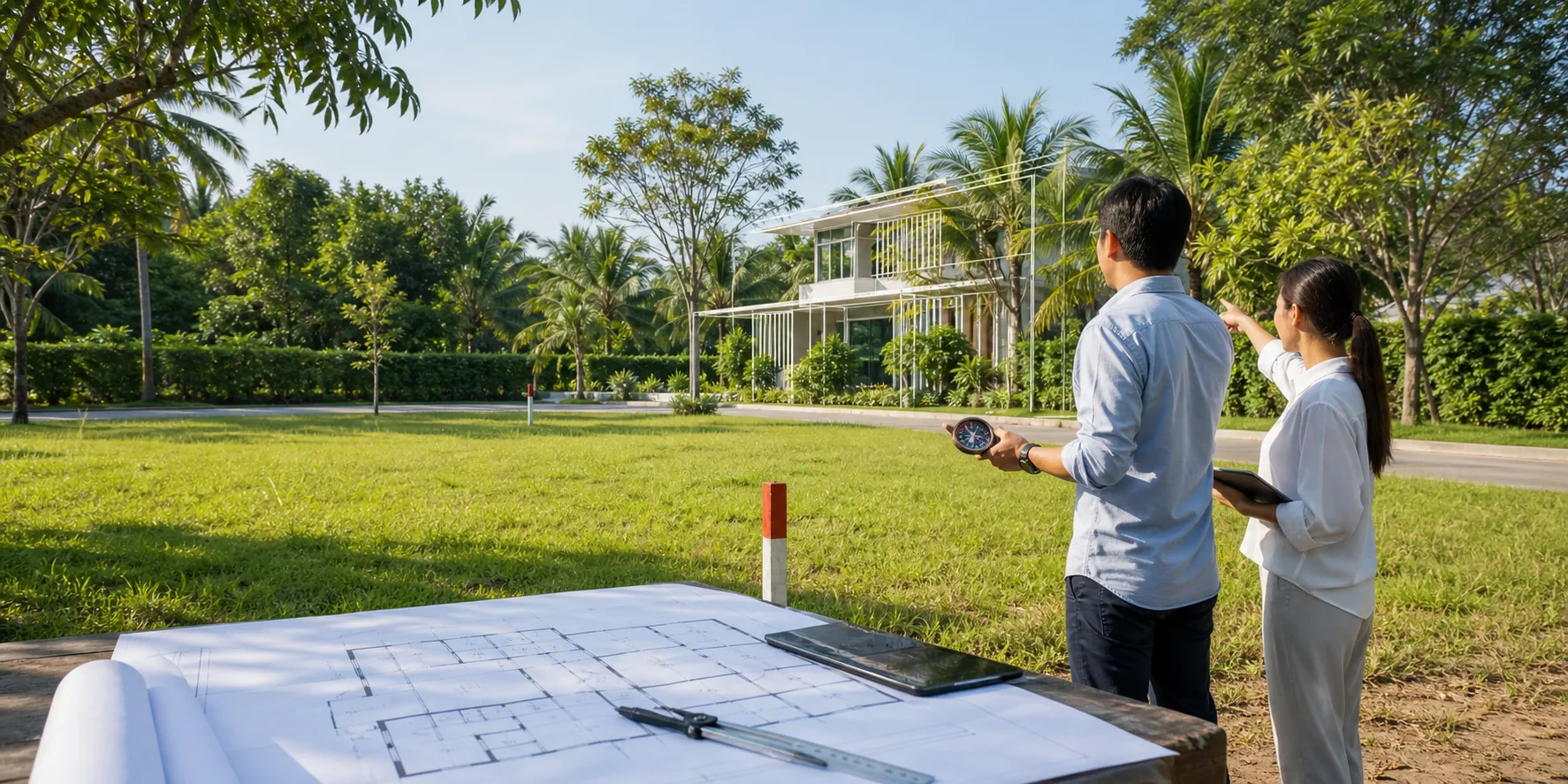 เลือกที่ดินสร้างบ้านและวางทิศอย่างไร ให้อยู่สบายและแก้ปัญหาน้อยลง