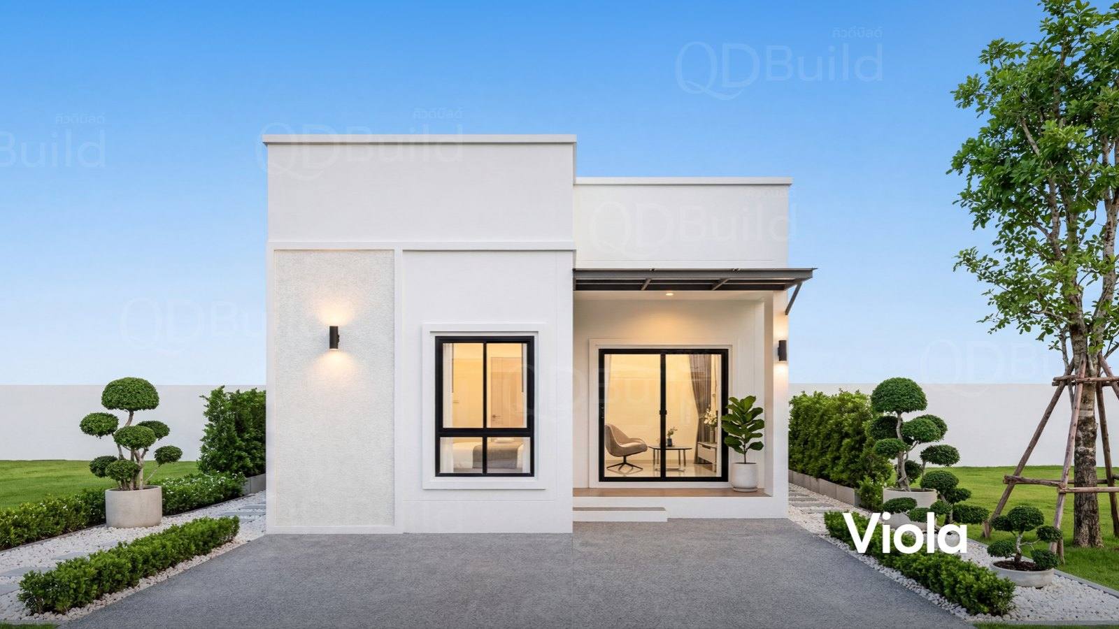 แบบบ้าน แบบแปลนคิวดีเฮ้าส์ ไวโอล่า | QDHouse Viola